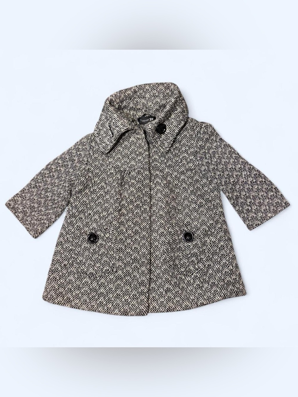 Y2K Grunge Babydoll Peacoat Jacket by Forever 21!